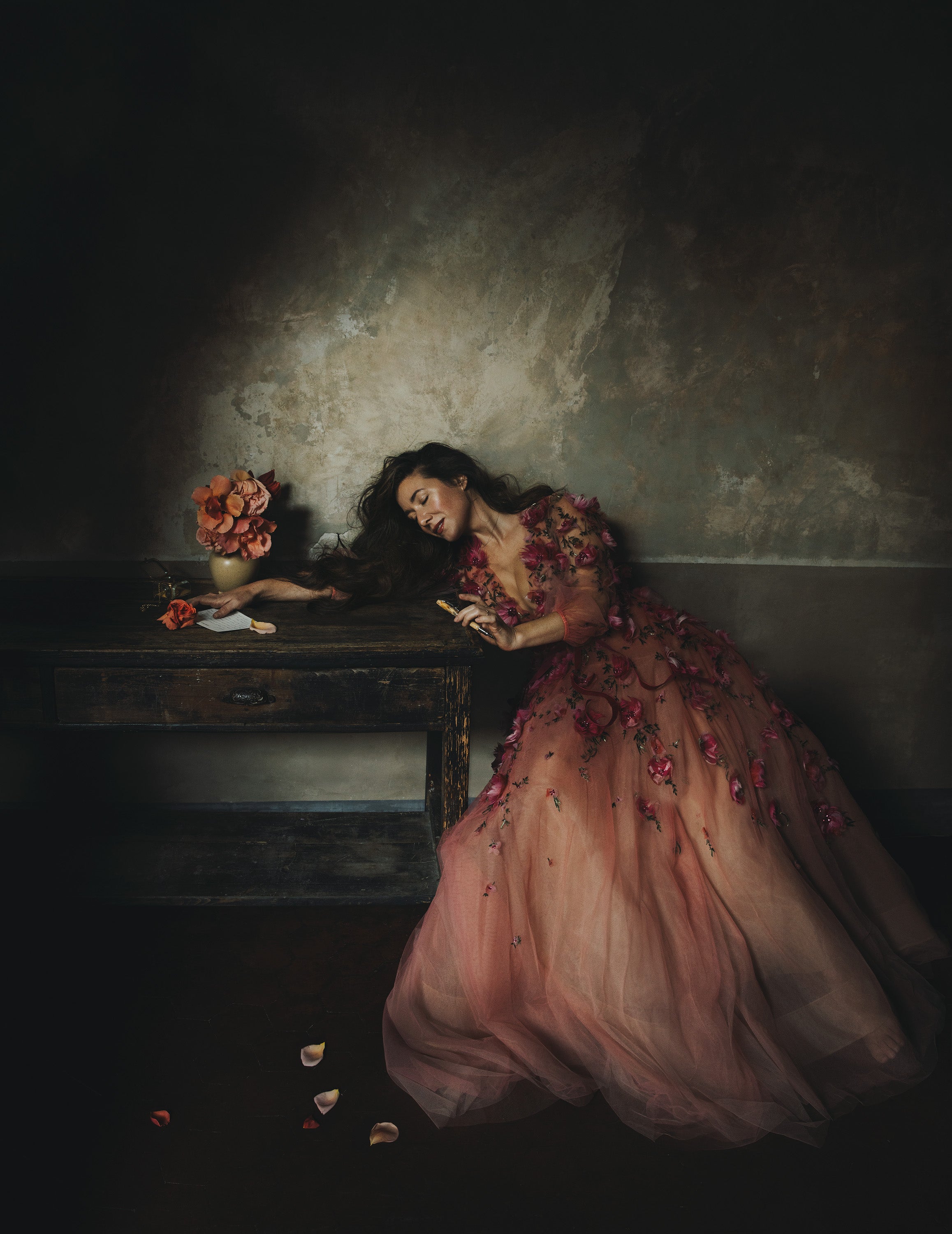 Jaime Beck with florals