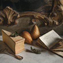  Cheese, Pear, and Book Print