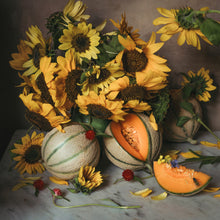  Cantaloupe and Sunflowers • Print