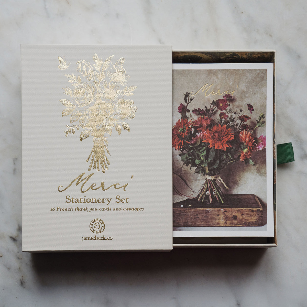 Merci Stationery II • Set of 16 Cards and Envelopes