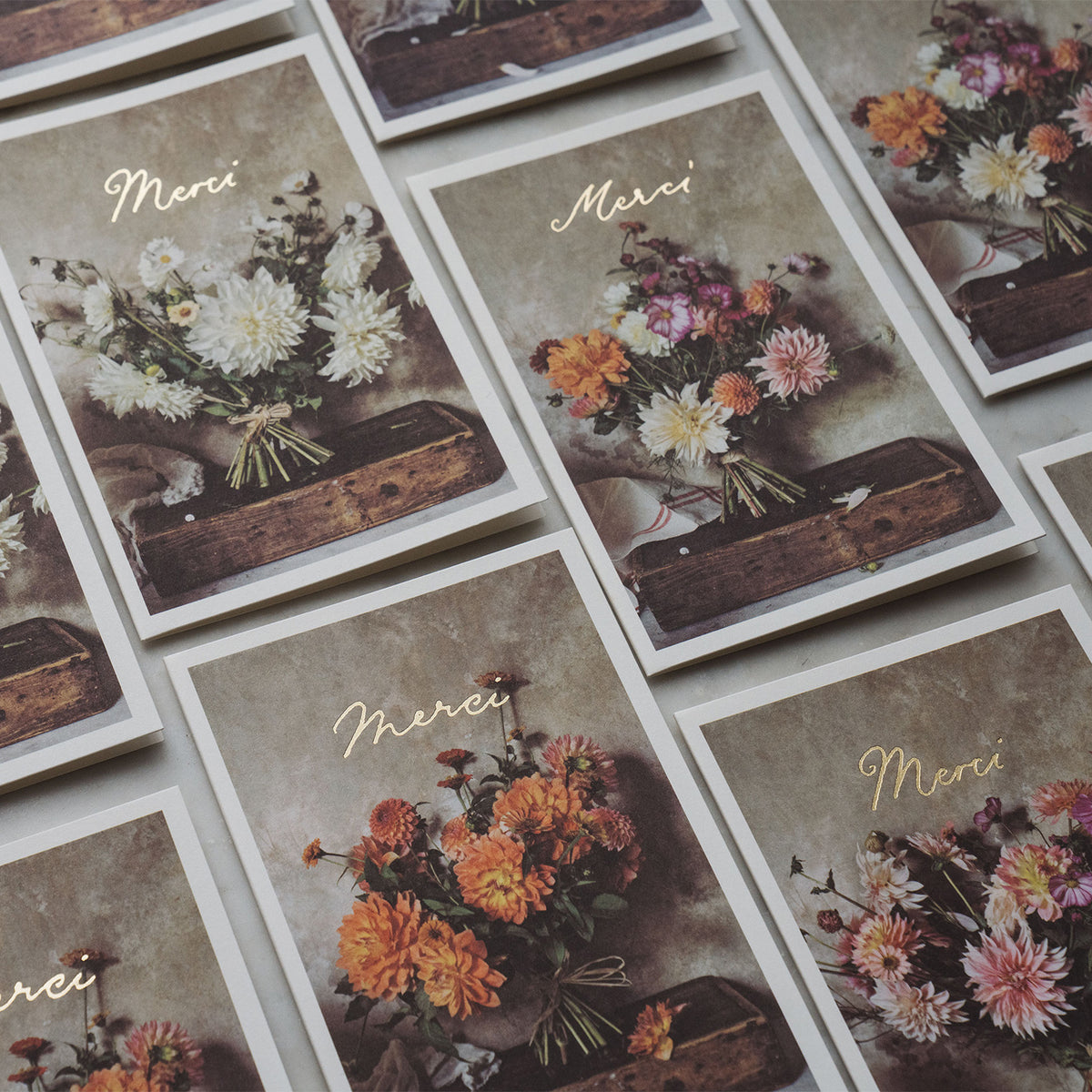 Merci Stationery II • Set of 16 Cards and Envelopes
