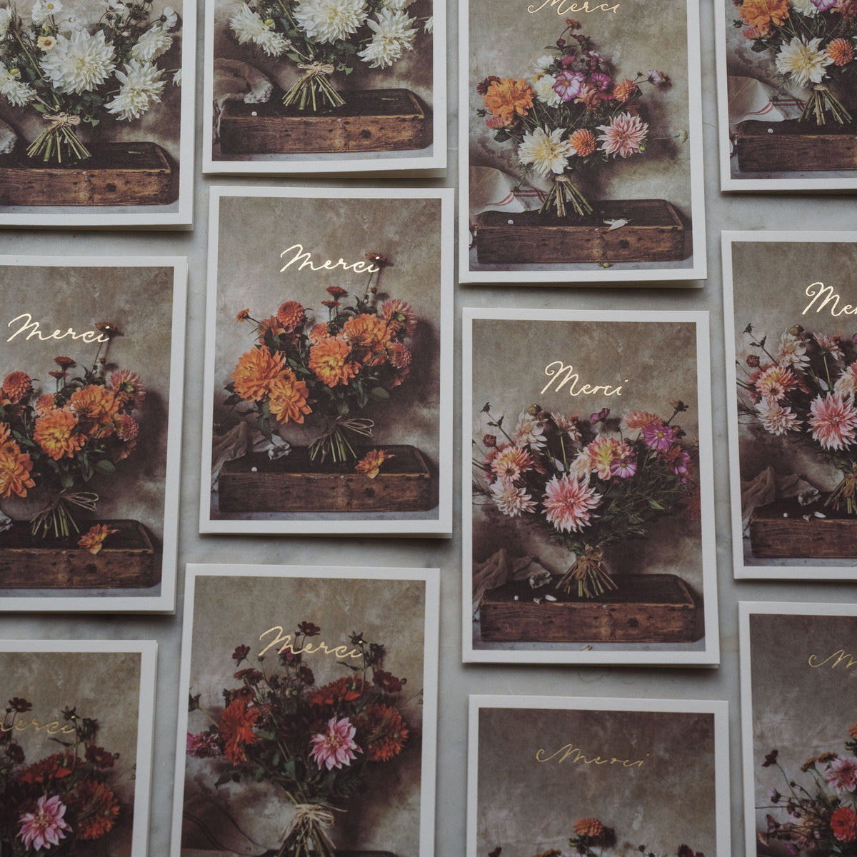 Merci Stationery II • Set of 16 Cards and Envelopes