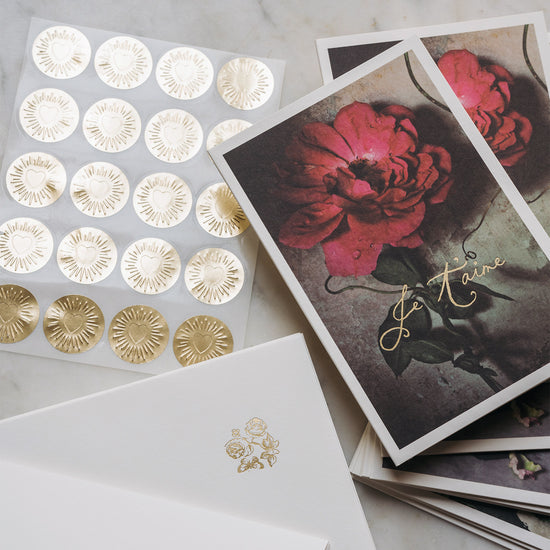 Amour Stationery • Set of 16 Cards and Envelopes