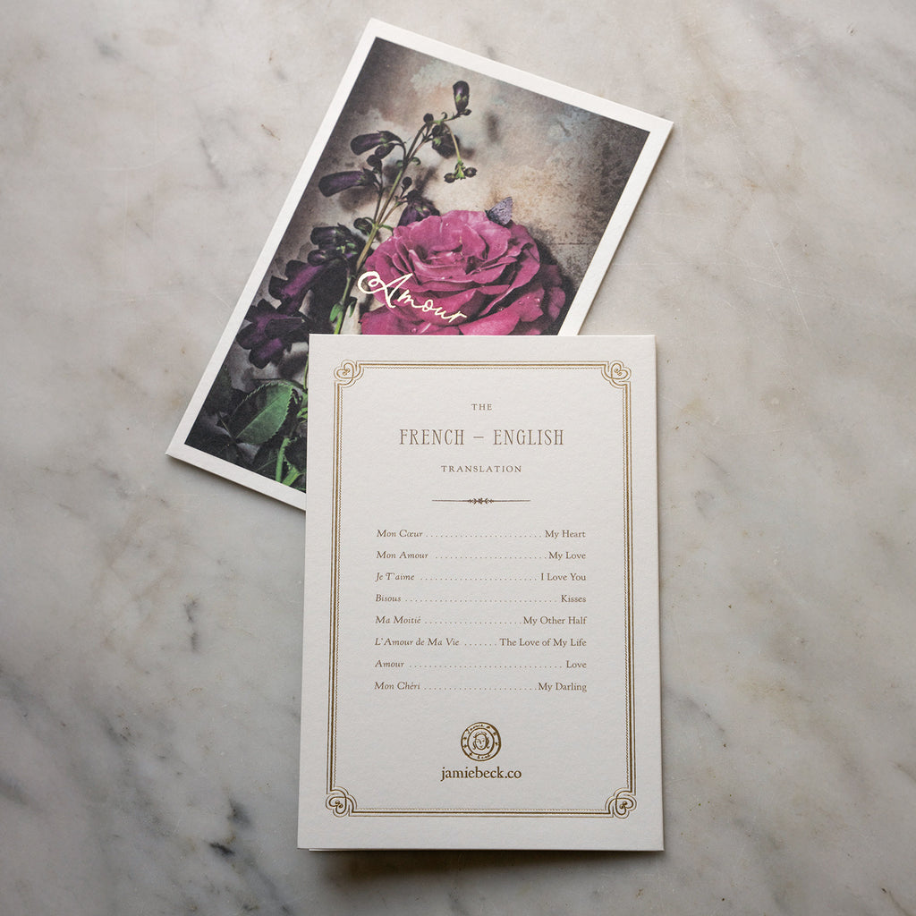 Amour Stationery • Set of 16 Cards and Envelopes
