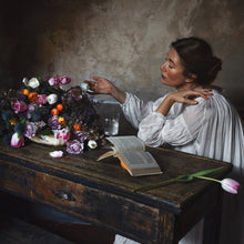  Artist and Tulips • Print