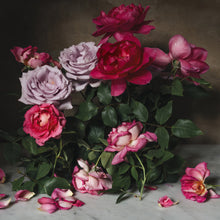  Still Life with Pink and Purple Roses • Print