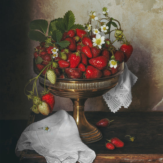 Market Strawberries Print