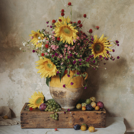 Sunflower Fireworks Print