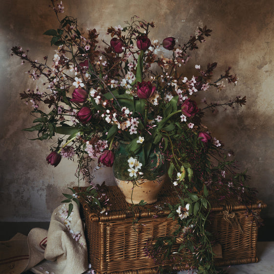 Tulips and Cherry Blossom • Print