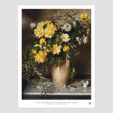  Still Life with Olive Branch and Roses Poster