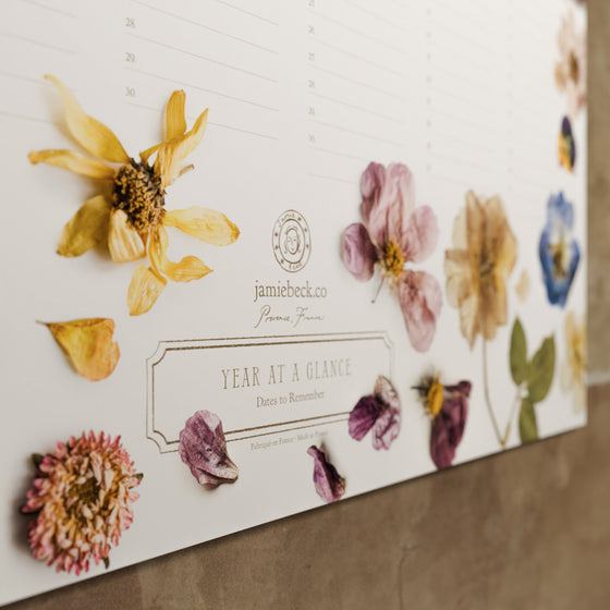 Year at a Glance Poster