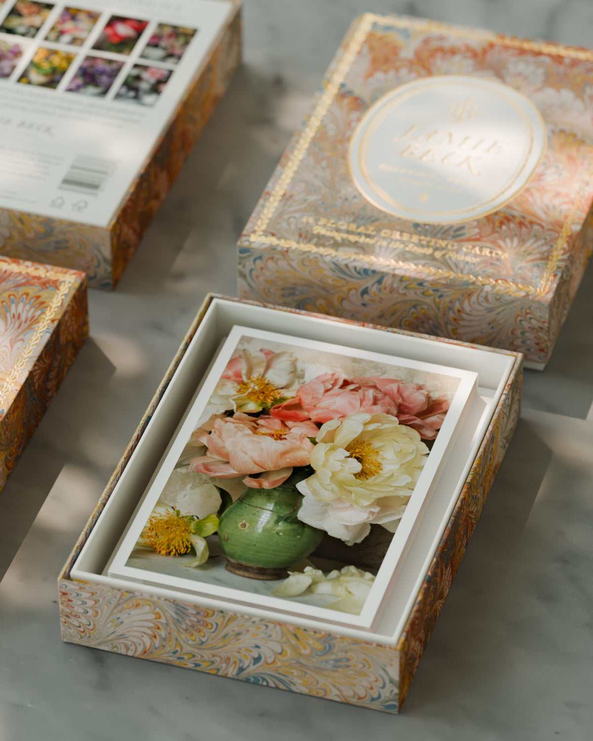 French Floral Stationery Set • 10 Folded Cards and Envelopes