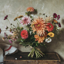  Bouquet in Orange Print