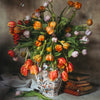 Tulip in Vase with Book #1 Print