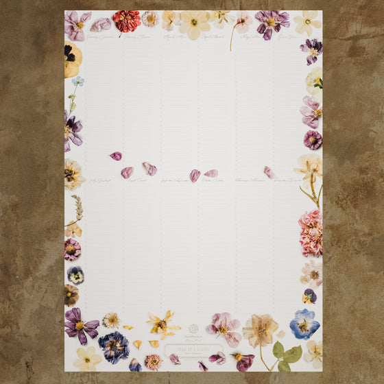Year at a Glance Calendar Poster