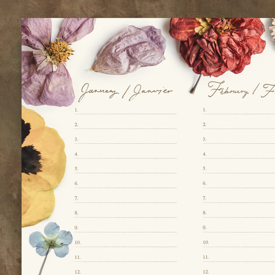 Year at a Glance Poster