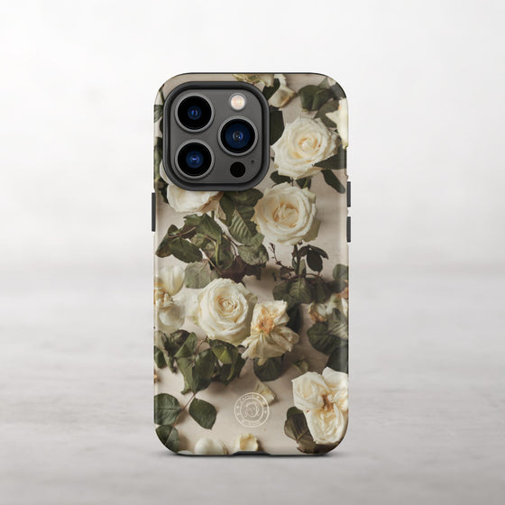 Blanc Roses • Tough Case for iPhone®
