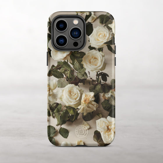 Blanc Roses • Tough Case for iPhone®