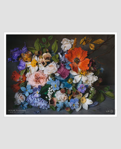Sugar Flowers Horizontal Poster
