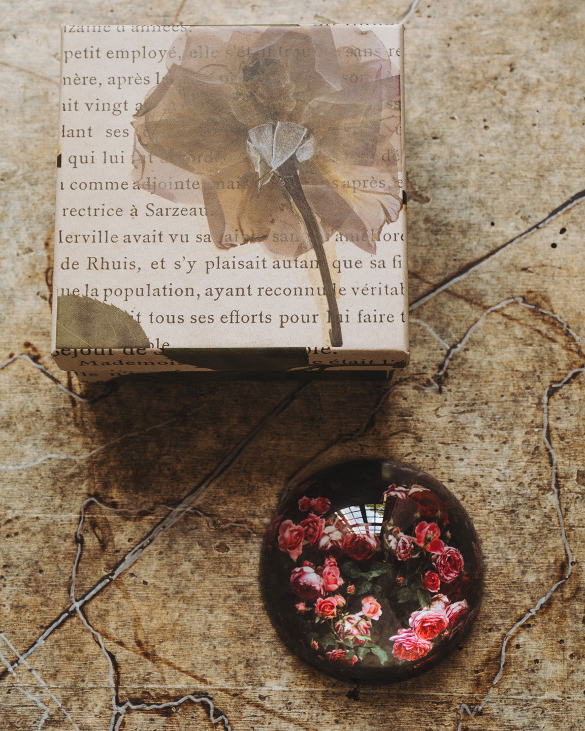 Drops of Provence Paperweight Sea of Pink