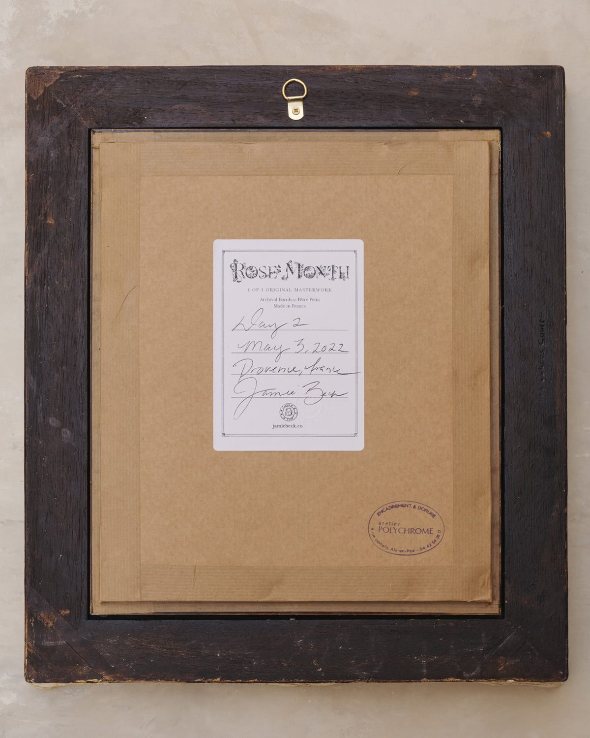 Framed Masterwork - Rose Month Day Two