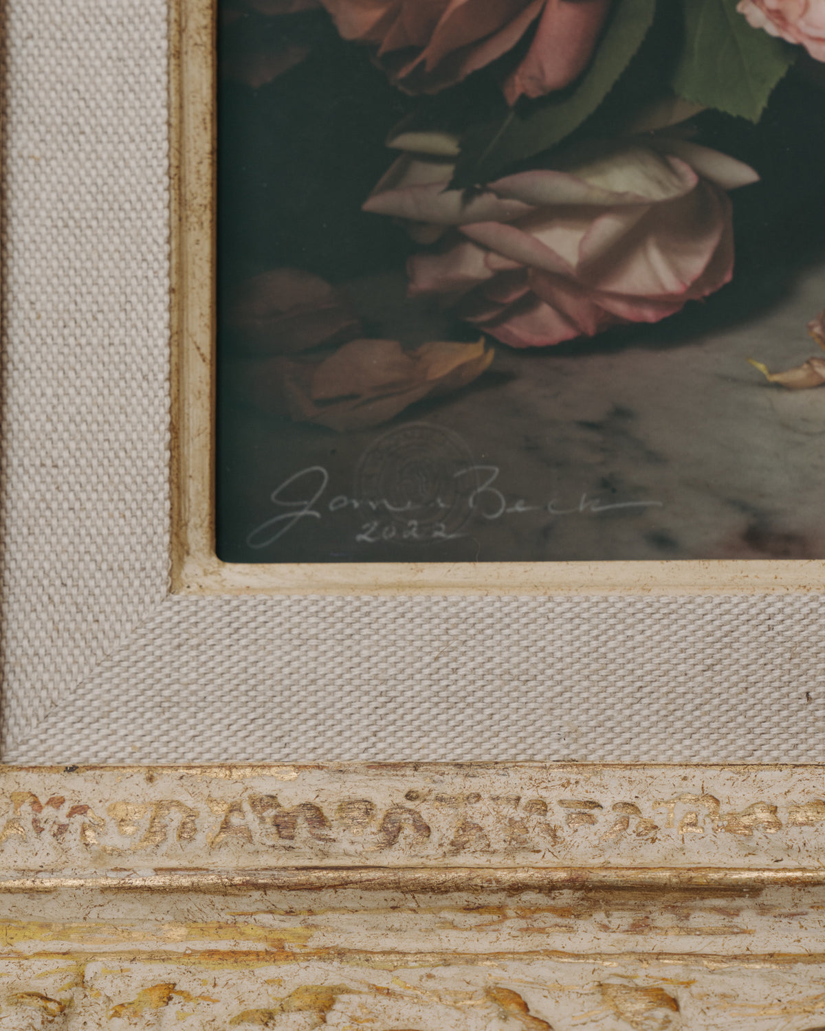 Framed Masterwork - Rose Month Day Six