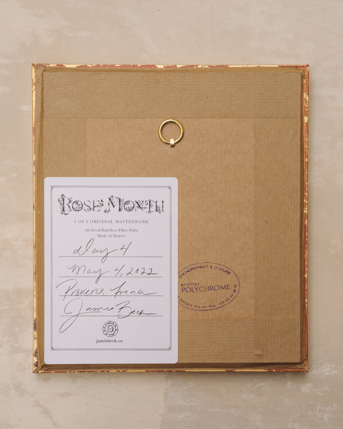 Framed Masterwork - Rose Month Day Four