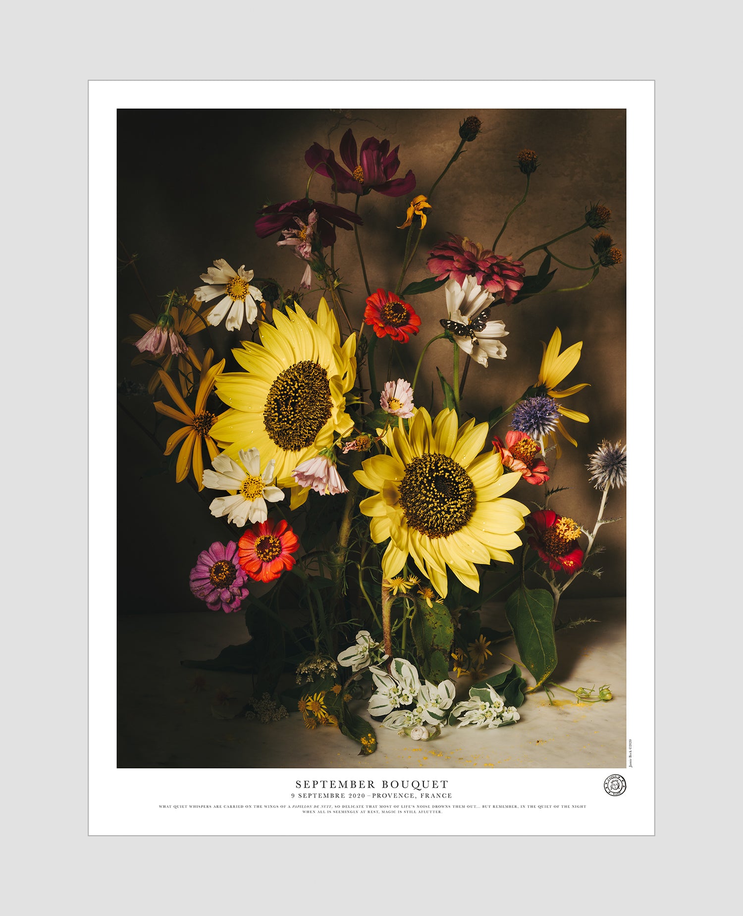 September Bouquet Poster