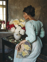 Load image into Gallery viewer, Woman with Spring Peonies Poster
